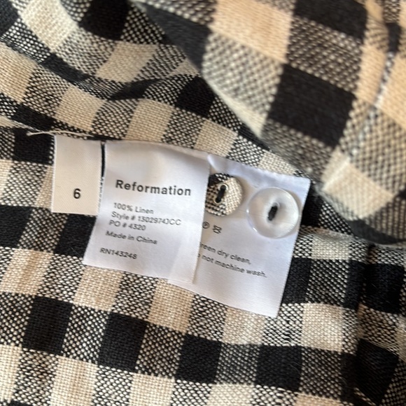 Reformation black beige crop top - Picture 9 of 11